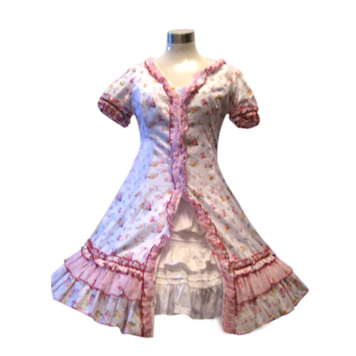 

Garden Style Pink Broken Flower Dress Lolita Cosplay Costume ELT0027