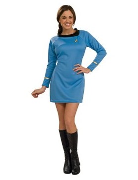 Star Trek Classic Blue Dress Deluxe Adult  Cosplay Costume