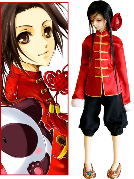 China Wang Yao Cosplay Costume from Axis Powers Hetalia