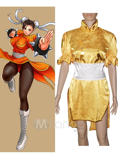 

Street Fighter Chun Li yellow Cosplay Costume