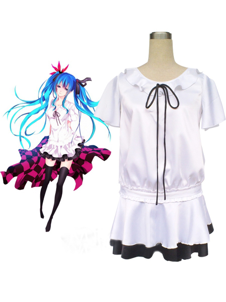 

Vocaloid Hatsune Miku White Dress Cosplay Costume