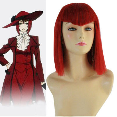Black Butler Angelina Red Cosplay Wig