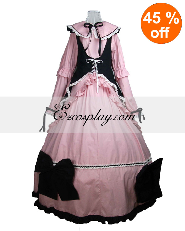 

Cutton Long Sleeve with Cape Gothic Lolita Dress