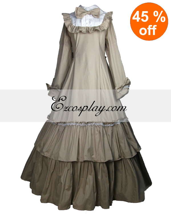 Cutton Off-white Long Sleeve Classic Lolita Dress