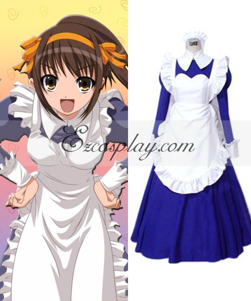 

Haruhi Suzumiya Asahina Mikuru Maid Cosplay Lolita Cosplay Costume