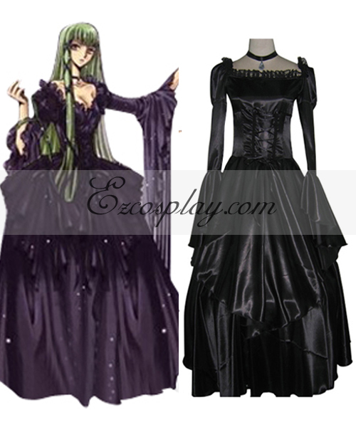 

Code Geass C.C Black Dress Cosplay Costume