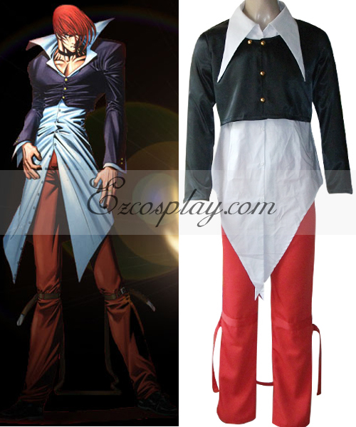 The King Of Fighters KOF Iori Yagami Black Cosplay Costume