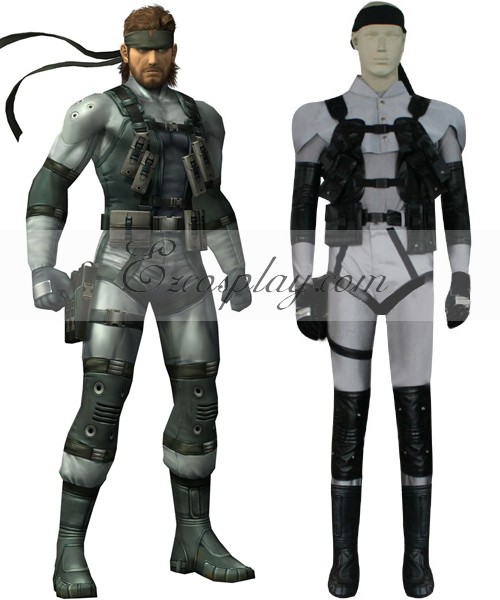 Metal Gear Solid 2 Solid Snake Cosplay Costume