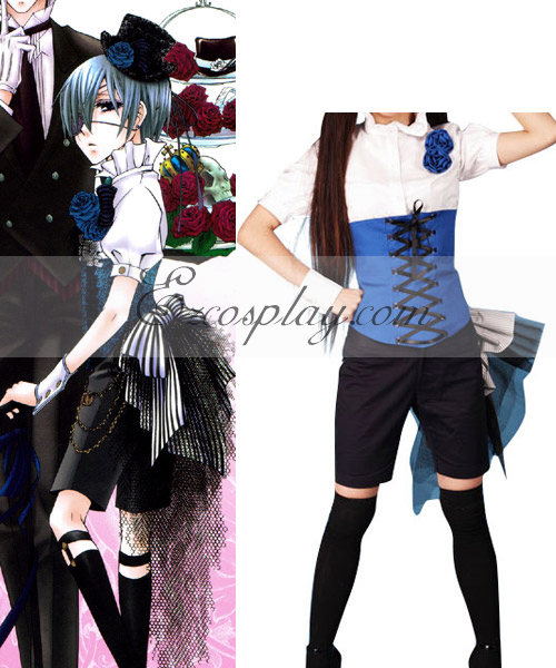 

Black Butler Ciel Phantomhive Short Shirt Cosplay Costume