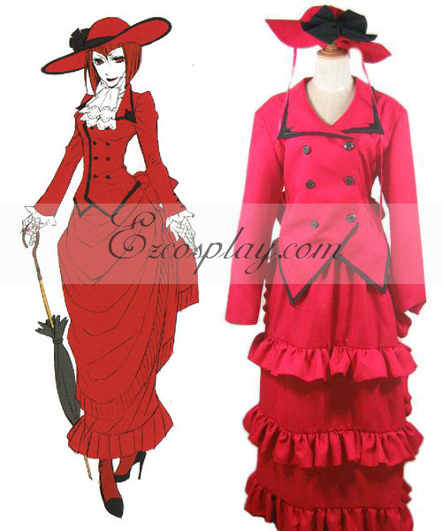 Black Butler Angelina Dulles madame red Cosplay Costume