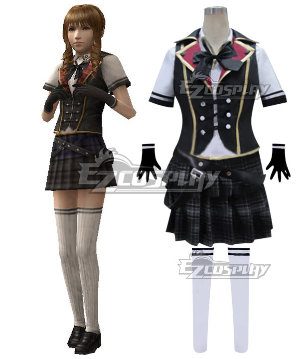 Final Fantasy type-0 Cinque No.5 Summer Uniform Cosplay Costume