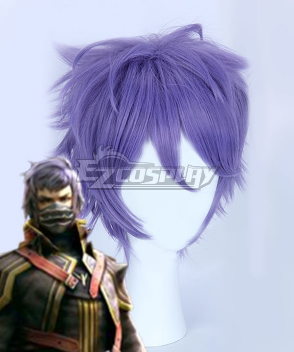 Final Fantasy Type-0 Kurasame Susaya Purple Cosplay Wig