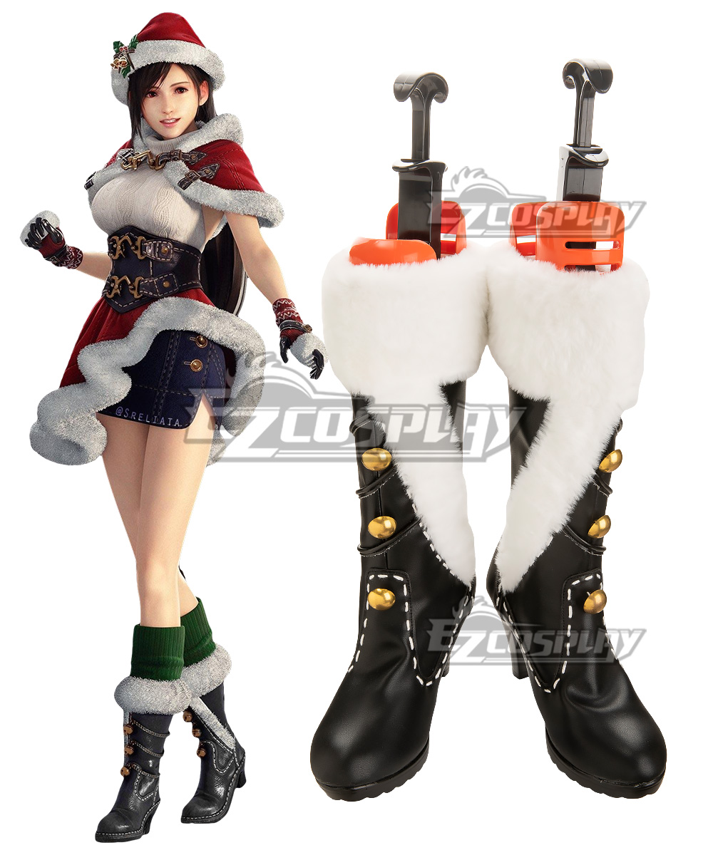 Final Fantasy VII Ever Crisis FF7EC Christmas  Tifa Lockhart Cosplay Shoes
