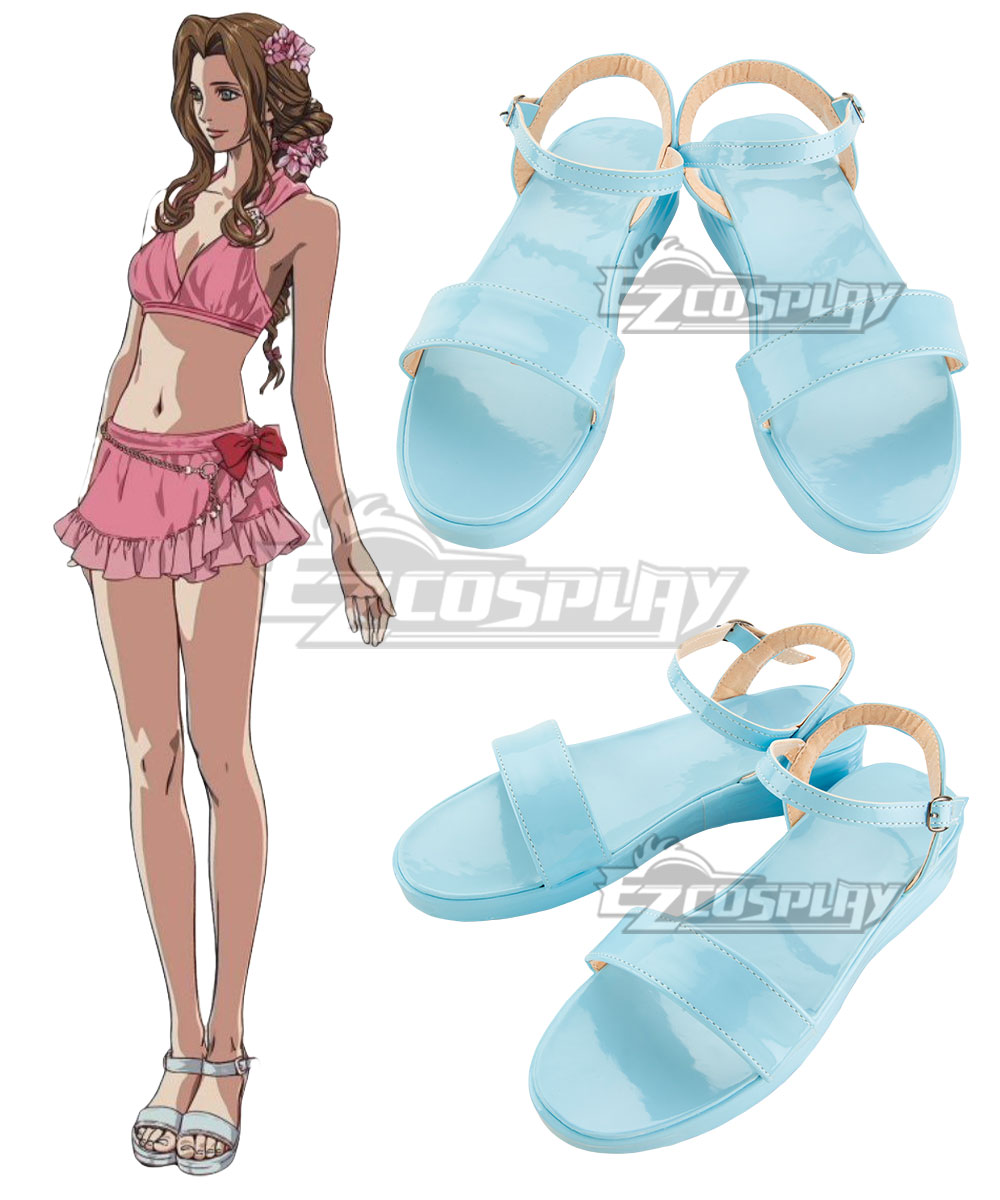 Final Fantasy VII Rebirth FF7R Aerith Gainsborough Swimsuit Cosplay Shoes