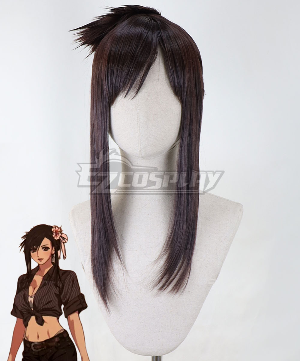 Final Fantasy VII Rebirth FF7R Tifa Lockhart Swimsuit Brown Cosplay Wig
