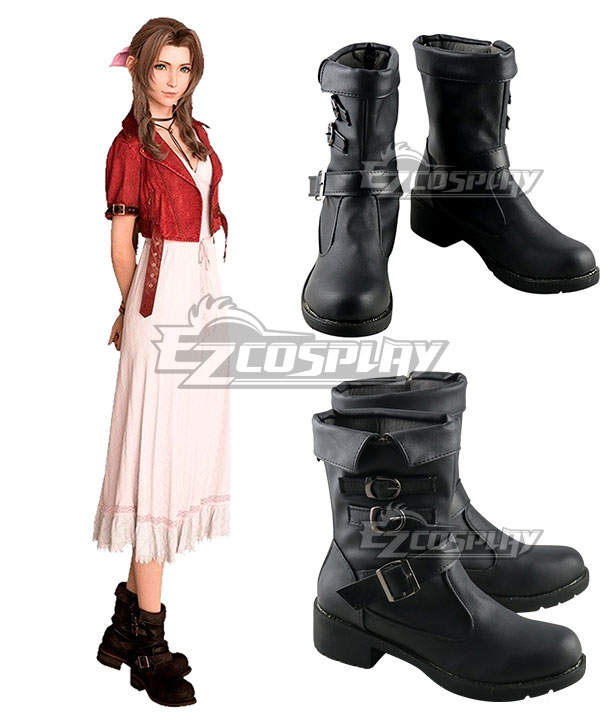 

Final Fantasy VII Remake Aerith Gainsborough Black Cosplay Shoes
