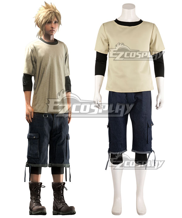 Final Fantasy VII Remake Cloud Strife 14 Years Old Cosplay Costume