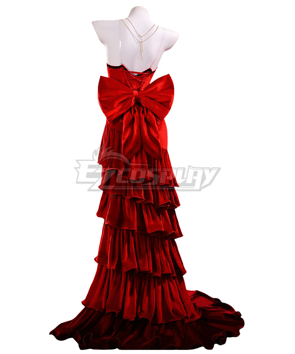 Final Fantasy VII Remake FF7 Aerith Gainsborough Red Dress Cosplay Costume Final Fantasy VII Remake FF7 Aerith Gainsborough Red Dress Cosplay Costume