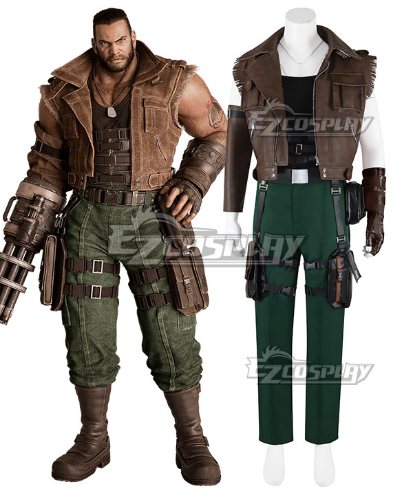 Final Fantasy VII Remake FF7 Barret Wallace Cosplay Costume
