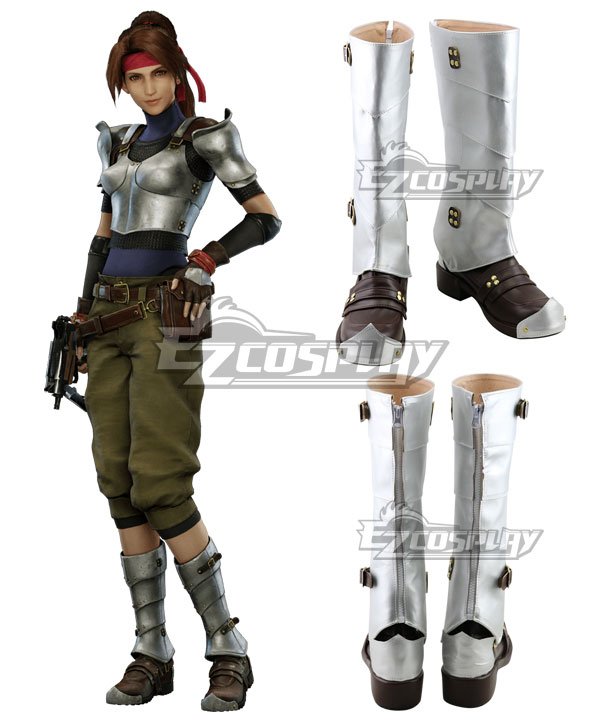 Final Fantasy VII Remake FF7 Jessie Brown Shoes Cosplay Boots