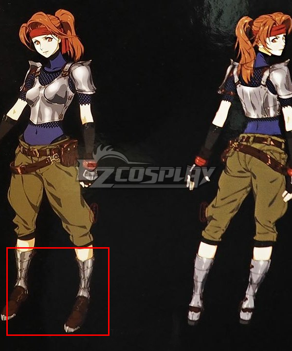 

Final Fantasy VII Remake FF7 Jessie Brown Shoes Cosplay Boots