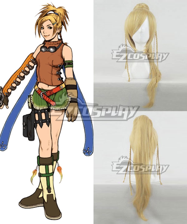 Final Fantasy X Rikku Golden Cosplay Wig