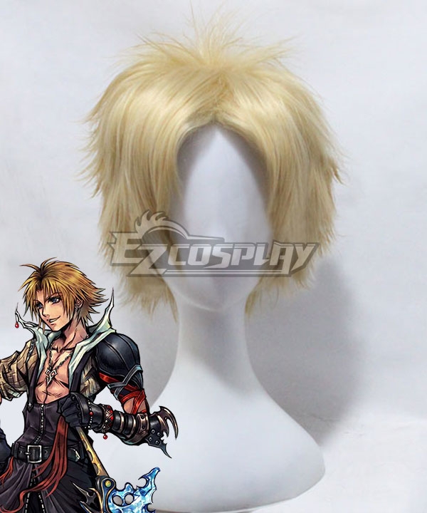 Final Fantasy X FF10 FFX Tidus Golden Cosplay Wig