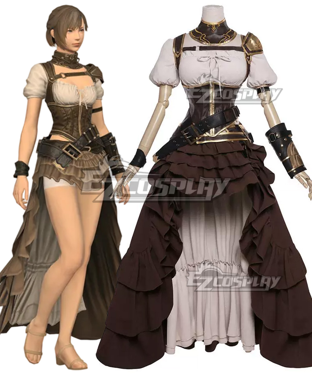 Final Fantasy XIV FF14 Archer Augmented Neo-Ishgardian Top of Aiming Cosplay Costume