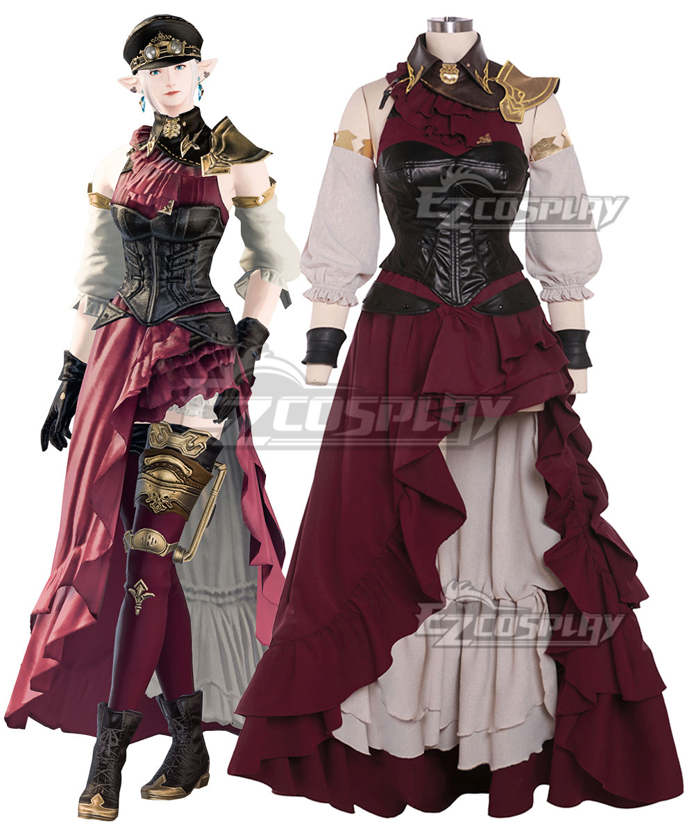 Final Fantasy XIV FF14 Armorer Augmented Neo-Ishgardian Top Of Maiming Cosplay Costume