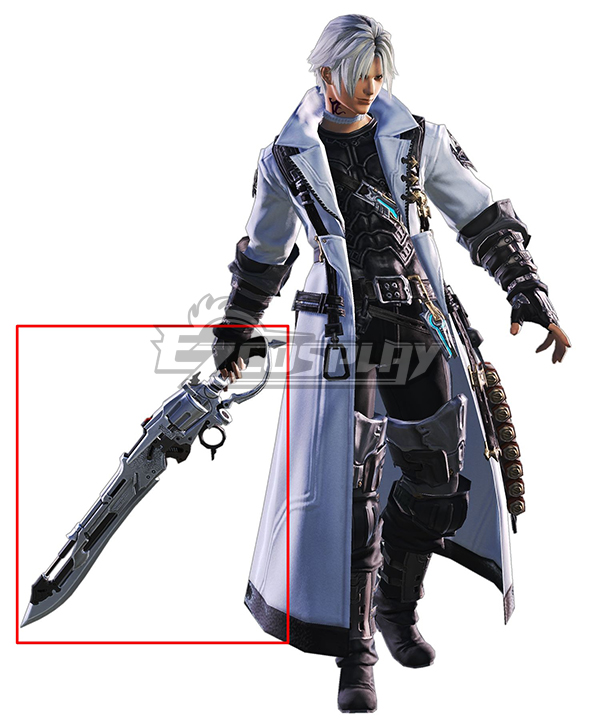 Final Fantasy XIV FF14 Thancred Waters Prop Cosplay Replica Gunblade