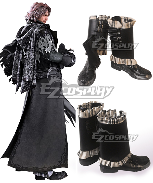 Final Fantasy XV FF15 Ardyn Izunia Black Shoes Cosplay Boot