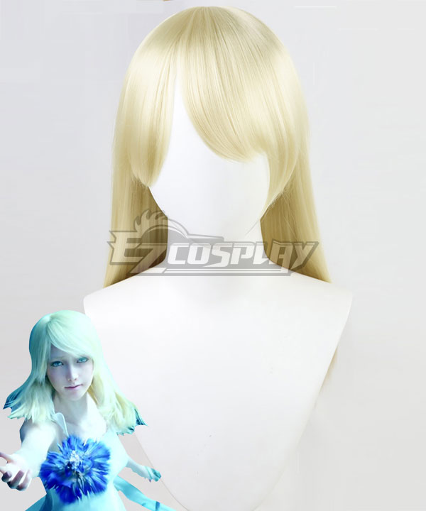 Final Fantasy XV Lunafreya Nox Fleuret CG Golden Cosplay Wig