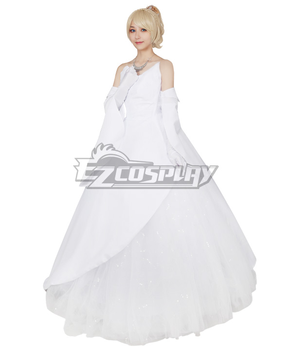 Final Fantasy XV Lunafreya Nox Fleuret Wedding Dress Cosplay Costume 