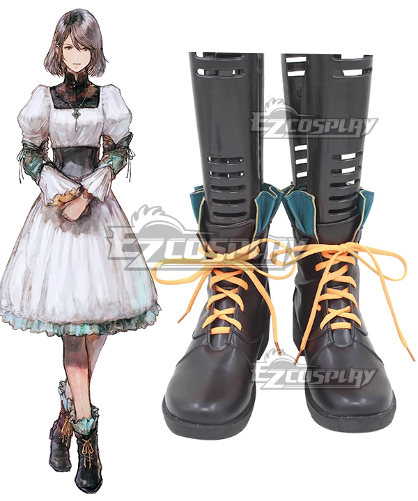 Final Fantasy XVI FF16 Jill Warrick Black Cosplay Shoes