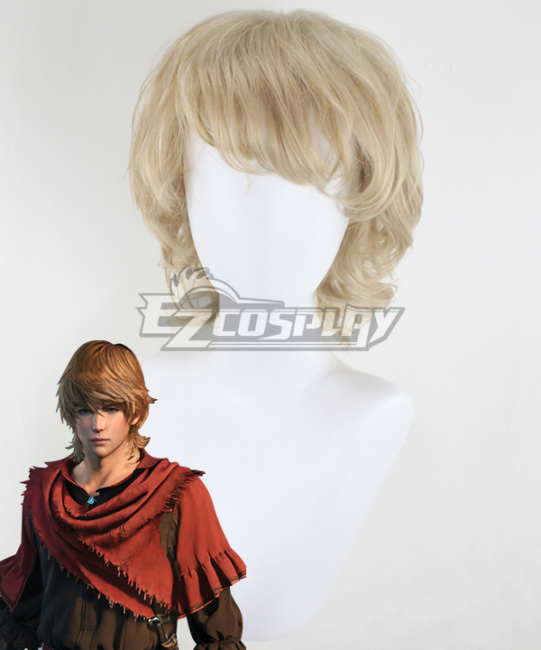 Final Fantasy XVI FF16 Joshua Rosfield Premium Edition Golden Cosplay Wig