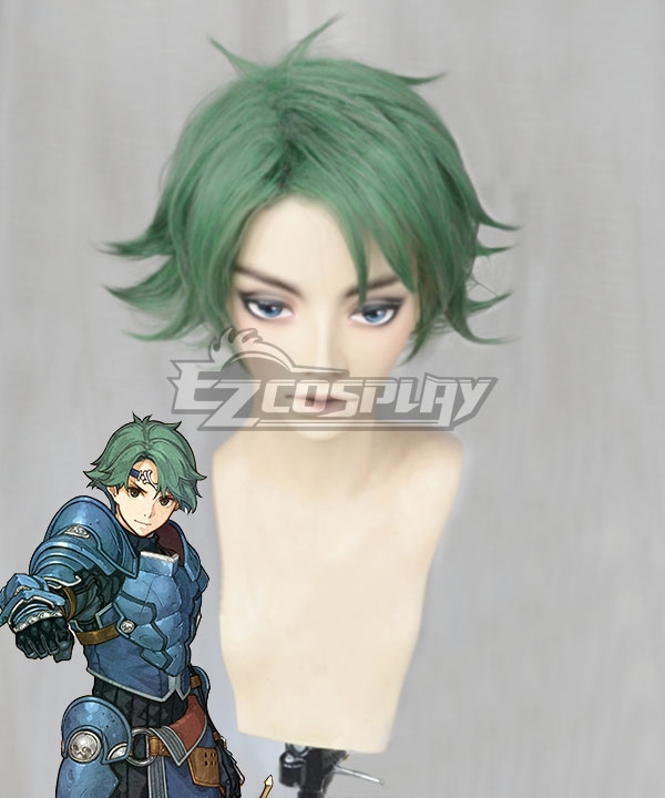 

Fire Emblem Echoes: Shadows Of Valentia Alm Green Cosplay Wig