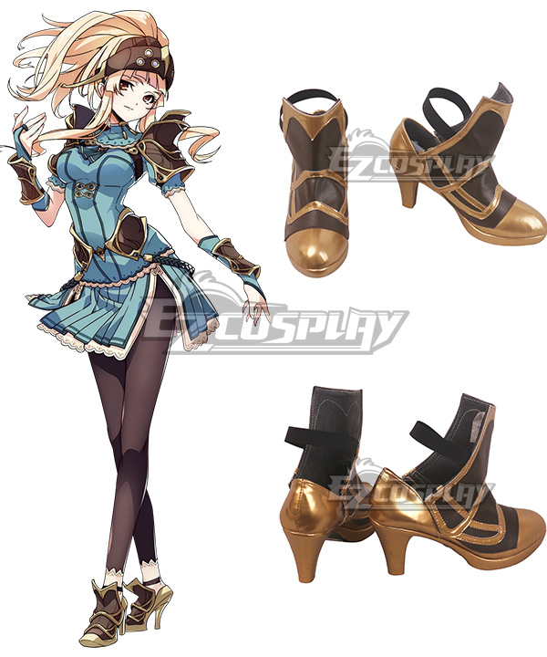 Fire Emblem Echoes: Shadows Of Valentia Clair Brown Cosplay Shoes