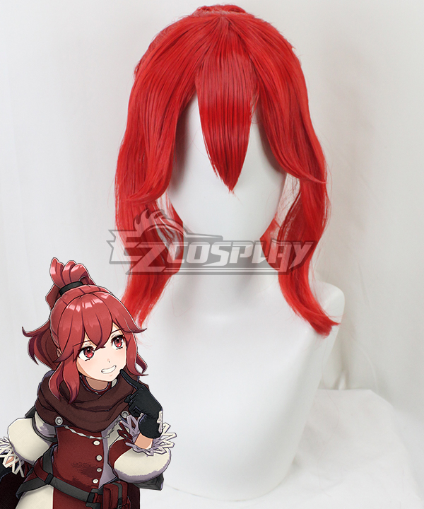 Fire Emblem Engage Anna Red Cosplay Wig