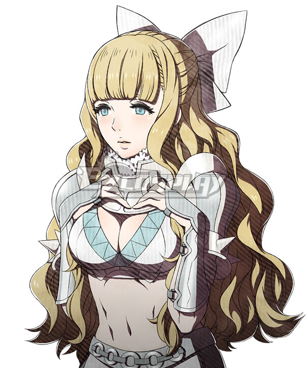 Fire Emblem Fates if Birthright Conquest Charlotte Golden Cosplay Wig