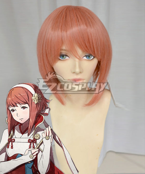 Fire Emblem Fates IF Sakura Orange Cosplay Wig