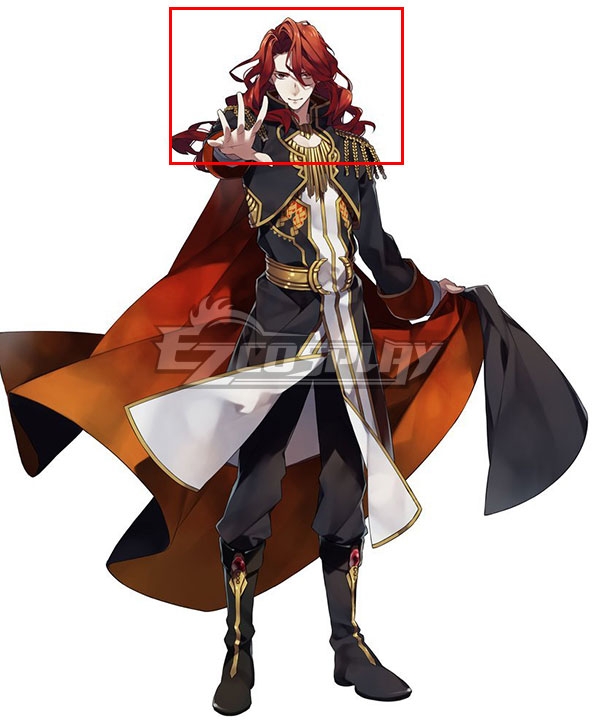 Fire Emblem: Genealogy of the Holy War Arvis Red Cosplay Wig