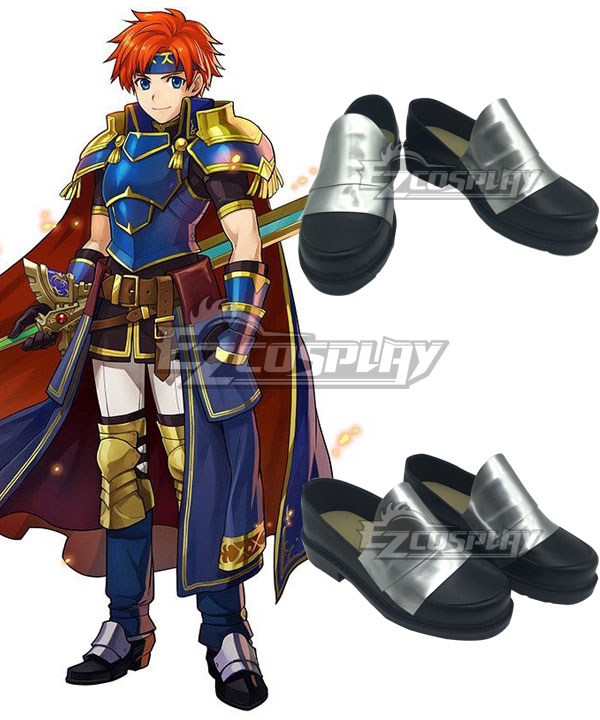 Fire Emblem Heroes Roy Silver Shoes Cosplay Boots