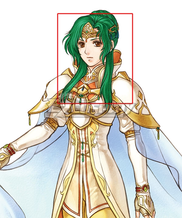 

Fire Emblem Radiant Dawn Elincia Green Cosplay Wig