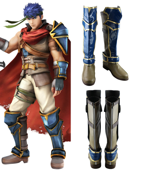 FE: Radiant Dawn Ike Brown Shoes Cosplay Boots