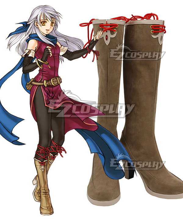 FE: Radiant Dawn Micaiah Brown Shoes Cosplay Boot