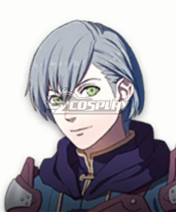 Fire Emblem: Three Houses 5 Years Ashe Grey Cosplay Wig