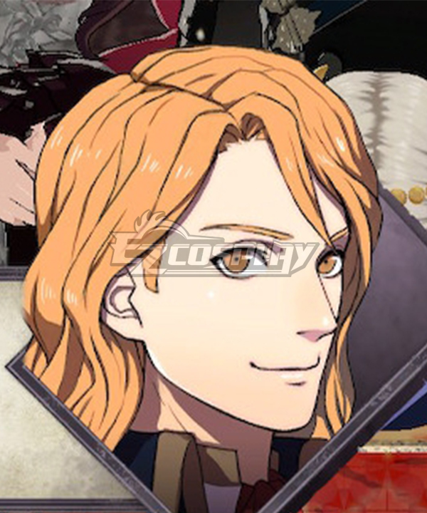 Fire Emblem: Three Houses 5 Years Ferdinand Golden Yellow Cosplay Wig