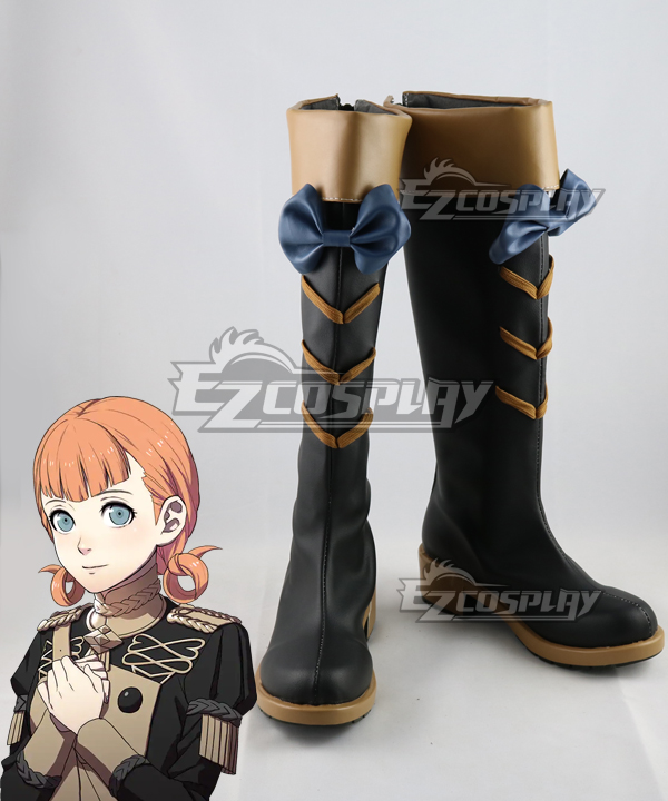 FE: Three Houses Annette Black Shoes Cosplay Boots