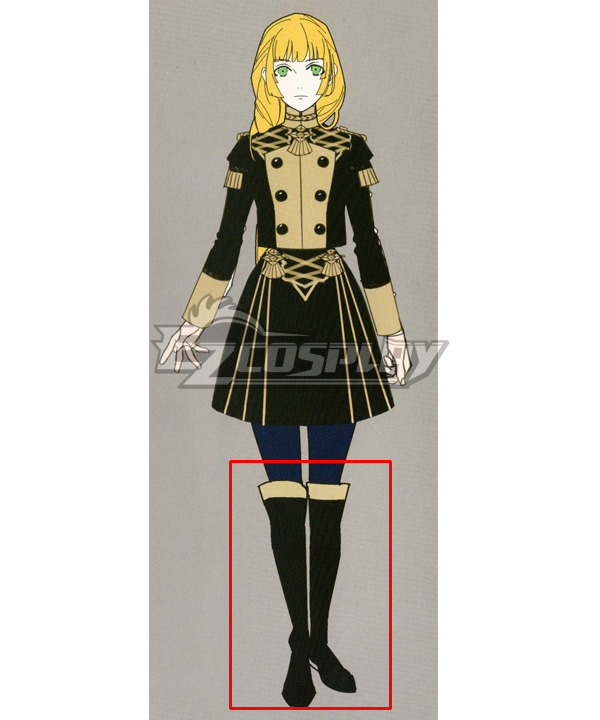 FE: Three Houses Ingrid Black Shoes Cosplay Boots