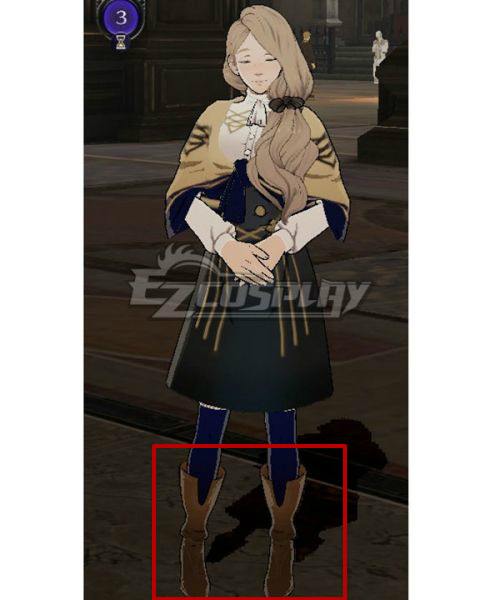 Fire Emblem: Three Houses Mercedes Brown Shoes Cosplay Boots